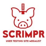 Scrimpr User Testing Site Megalist Logo